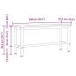 Preview: Esstischbank 2 pcs Sonoma-Eiche 100 x 32,5 x 48,5 cm