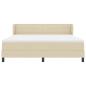 Preview: Boxspringbett mit Matratze Creme 180 x 200 cm Stoff