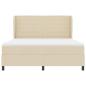 Preview: Boxspringbett mit Matratze Creme 180 x 200 cm Stoff