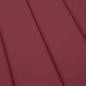 Preview: Sonnen-Lounger Kissen Weinrot 180 x 60 x 4 cm Oxford-Stoff