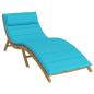 Preview: ARDEBO.de - Sonnen-Lounger Kissen Türkis 180 x 60 x 4 cm Oxford-Stoff