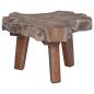 Preview: Nachttisch Braun 40 x 40 x 25 cm Massives upgecyceltes Holz