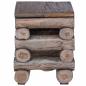 Preview: Hocker Natur 30 x 30 x 38 cm Massivholz Teak
