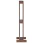 Preview: Regal Braun 20 x 25 x 100 cm Massives Mahagoni Holz