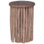 Preview: Hocker Natur 30 x 30 x 45 cm Massivholz Teak