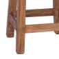 Preview: Hocker Natur 30 x 30 x 47 cm Mahagoni Holz
