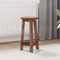 Preview: ARDEBO.de - Hocker Natur 28 x 28 x 50 cm Mahagoni Holz