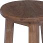 Preview: Hocker Natur 28 x 28 x 50 cm Mahagoni Holz
