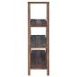 Preview: Klappregal Braun 79,5 x 35 x 112 cm Massives upgecyceltes Holz
