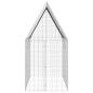 Preview: Hasenkäfig Silber 300 x 100 x 210 cm Verzinkter Stahl