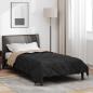 Preview: ARDEBO.de - Sommerdecke 220 x 155 cm Sommer 200 gsm Schwarz und Taupe