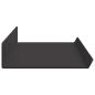 Preview: Wandregal mit Regal Wandmontiert 2 pcs Schwarz 80 x 9 x 2.5 cm
