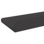 Preview: Wandregal mit Regal Wandmontiert 2 pcs Schwarz 80 x 9 x 2.5 cm