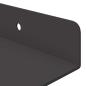 Preview: Wandregal mit Regal Wandmontiert 2 pcs Schwarz 80 x 9 x 2.5 cm