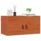 Preview: ARDEBO.de - Wandschrank Wachsbraun 60 x 30 x 30 cm Massives Kiefernholz