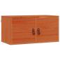 Preview: ARDEBO.de - Wandschrank mit Regal mit Tür 2 pcs Wachsbraun 60 x 30 x 30 cm