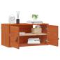 Preview: Wandschrank mit Regal mit Tür 2 pcs Wachsbraun 60 x 30 x 30 cm