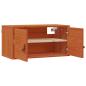 Preview: Wandschrank mit Regal mit Tür 2 pcs Wachsbraun 60 x 30 x 30 cm