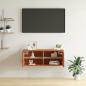 Preview: Wandschrank Wachsbraun 80 x 30 x 30 cm Massives Kiefernholz