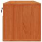 Preview: Wandschrank mit Regal mit Tür 2 pcs Wachsbraun 80 x 30 x 30 cm