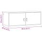 Preview: Wandschrank mit Regal mit Tür 2 pcs Wachsbraun 80 x 30 x 30 cm