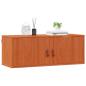 Preview: Wandschrank 2 stk. Wachsbraun 80 x 30 x 30 cm