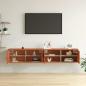 Preview: Wandschrank 2 stk. Wachsbraun 80 x 30 x 30 cm