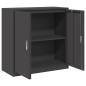 Preview: Aufbewahrungsschrank Schwarz 90 x 40 x 90 cm Stahl