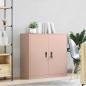 Preview: Aufbewahrungsschrank Rosa 90 x 40 x 90 cm Stahl