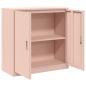 Preview: Aufbewahrungsschrank Rosa 90 x 40 x 90 cm Stahl