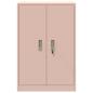 Preview: Aufbewahrungsschrank Rosa 60 x 40 x 90 cm Kaltgewalzter Stahl