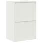 Preview: ARDEBO.de - Aufbewahrungsschrank Weiß 60 x 40 x 90 cm Kaltgewalzter Stahl