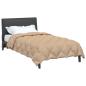 Preview: ARDEBO.de - Winterbettdecke Taupe 220 x 140 cm Mikrofaser