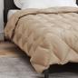 Preview: Winterbettdecke Taupe 220 x 140 cm Mikrofaser
