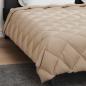 Preview: ARDEBO.de - Winterbettdecke Taupe 220 x 260 cm Mikrofaser
