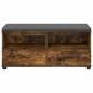 Preview: Flurbank mit Kissen Geräucherte Eiche 100 x 38 x 46 cm