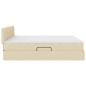 Preview: LED-Speicherbett mit Matratze Creme 180 x 200 cm Stoff