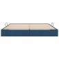 Preview: Aufbewahrungsbett mit Kopfteil Blau 200 x 200 cm Stoff