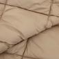 Preview: Sommerdecke Taupe 240 x 260 cm Mikrofaser