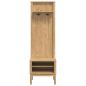 Preview: Flurschrank FLORO Wachsbraun 50 x 40 x 158 cm Massivholz Kiefer