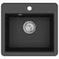 Preview: Waschbecken Schwarz 470 x 440 mm Granit
