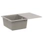 Preview: ARDEBO.de - Waschbecken Grau 670 x 460 mm 80% Quarz und 20% Harz