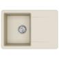 Preview: Waschbecken Beige 670 x 460 mm 80% Quarz und 20% Harz