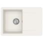 Preview: ARDEBO.de - Waschbecken Weiß 670 x 460 mm 80% Quarz und 20% Harz
