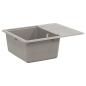Preview: ARDEBO.de - Waschbecken Grau 560 x 460 mm 80% Quarz und 20% Harz