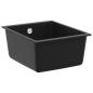 Preview: ARDEBO.de - Waschbecken Schwarz 370 x 460 mm 80% Quarz und 20% Harz