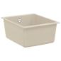 Preview: ARDEBO.de - Waschbecken Beige 370 x 460 mm 80% Quarz und 20% Harz