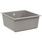 Preview: ARDEBO.de - Waschbecken Grau 430 x 460 mm 80% Quarz und 20% Harz