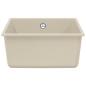 Preview: Waschbecken Beige 430 x 460 mm 80% Quarz und 20% Harz