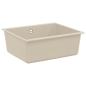 Preview: ARDEBO.de - Waschbecken Beige 530 x 460 mm 80% Quarz und 20% Harz
